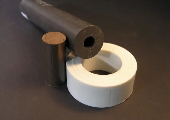 PTFE and thermoplastic components
